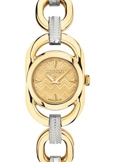 Missoni Gioiello Chain 22.8MM IP Two Tone Gold Stainless Steel Bracelet Watch
