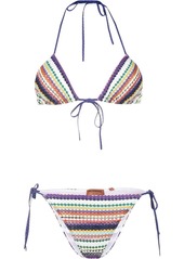 Missoni knitted triangle-cup bikini
