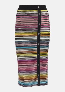 Missoni High-rise wool-blend midi skirt