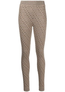 Missoni logo-print knitted leggings