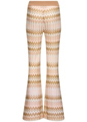 Missoni Knit Viscose Lamé Flared Pants