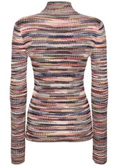 Missoni Knit Viscose Turtleneck Sweater