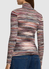 Missoni Knit Viscose Turtleneck Sweater