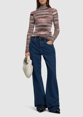 Missoni Knit Viscose Turtleneck Sweater