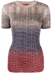 Missoni knitted crew neck top