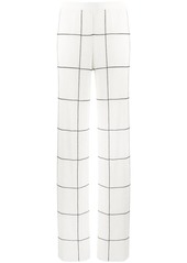 Missoni knitted grid-print wide trousers