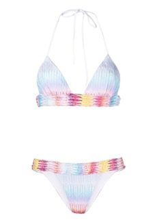 Missoni knitted-overlay bikini set