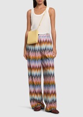 Missoni Lamé Chevron Elastic Wide Pants