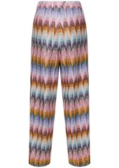 Missoni Lamé Chevron Elastic Wide Pants