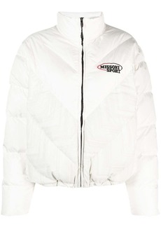 Missoni logo-embroidered quilted puffer jacket