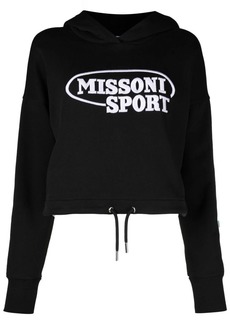 Missoni logo-print cropped hoodie