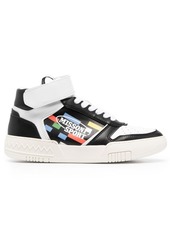 Missoni logo-print panelled hi-top sneakers