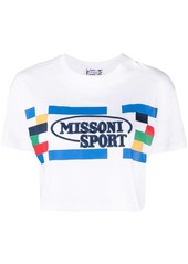 Missoni logo-print short-sleeve top