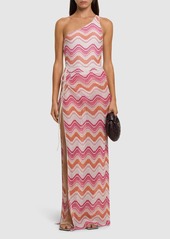 Missoni Lurex Micro-wave Wrap Long Skirt