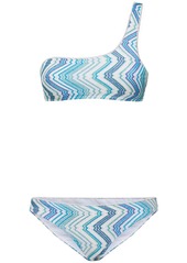 Missoni Lurex Printed One Shoulder Bikini Set