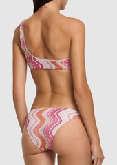 Missoni Lurex Printed One Shoulder Bikini Set