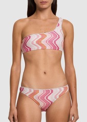 Missoni Lurex Printed One Shoulder Bikini Set