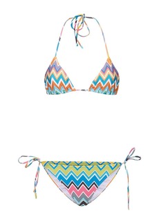 Missoni Lycra Printed Zigzag Triangle Bikini Set