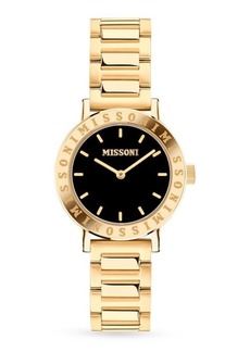 Missoni M2 Lucky Stones 34.5MM Goldtone Stainless Steel Bracelet Watch