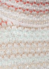 Missoni Mesh Knit Sequined Mini Dress