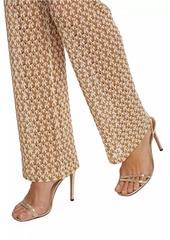 Missoni Metallic Abstract Knit Flare Trousers
