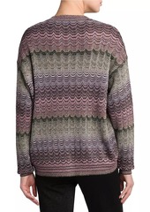 Missoni Metallic Chevron Crewneck Sweater