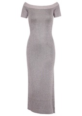 Missoni Metallic off-shoulder wool-blend midi dress