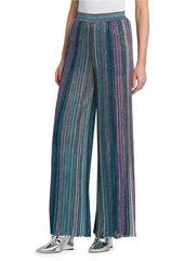 Missoni Metallic Stripe Flared Pants