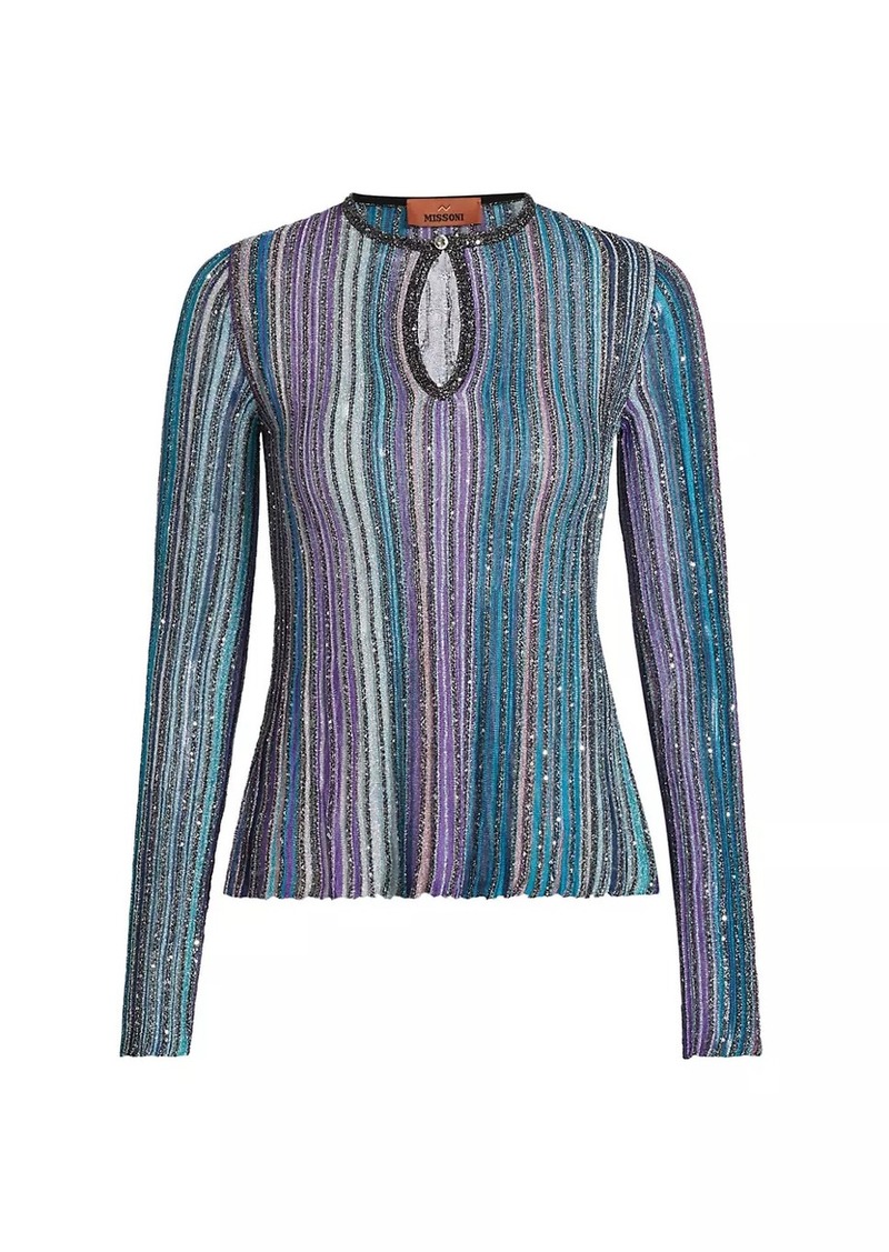 Missoni Metallic Stripe Top