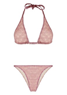 Missoni metallic-threading bikini set