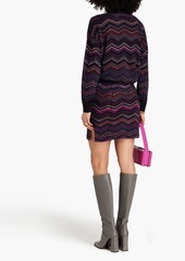 Missoni - Brushed wool-blend jacquard-knit turtleneck sweater - Purple - IT 38