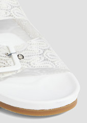 Missoni - Buckled metallic crochet-knit and PVC sandals - White - EU 39