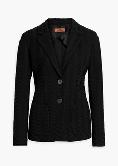 Missoni - Crochet-knit cotton-blend blazer - Black - IT 42