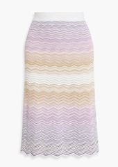 Missoni - Crochet-knit cotton-blend skirt - Purple - IT 44