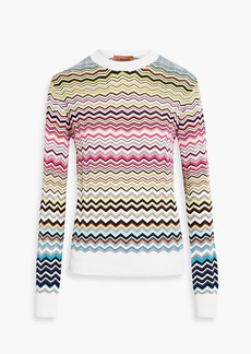Missoni - Crochet-knit cotton-blend sweater - Pink - IT 38