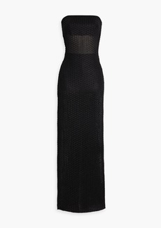 Missoni - Strapless crochet-knit maxi dress - Black - IT 42