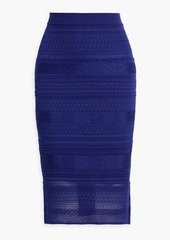 Missoni - Crochet-knit silk-blend pencil skirt - Blue - IT 38