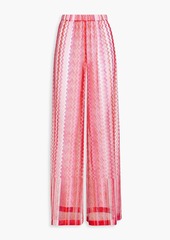 Missoni - Crochet-knit wide-leg pants - Pink - IT 46