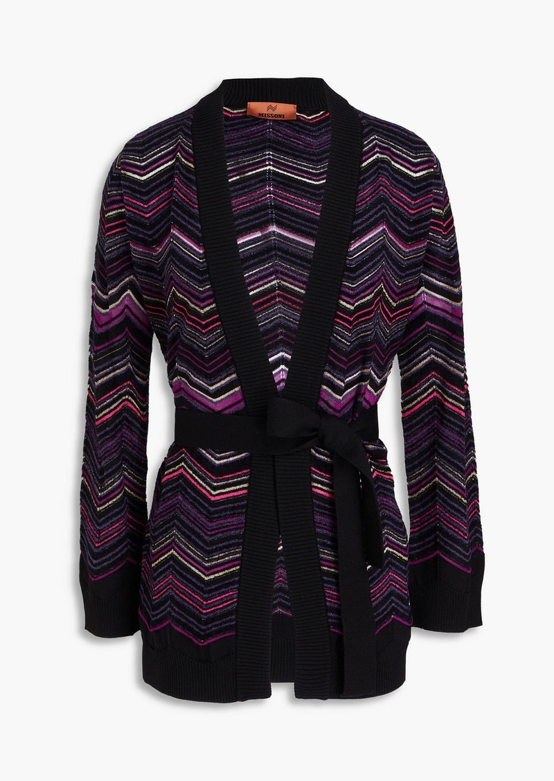 Missoni - Crochet-knit wool-blend cardigan - Black - IT 42