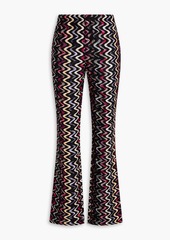 Missoni - Crochet-knit wool-blend flared pants - Black - IT 42