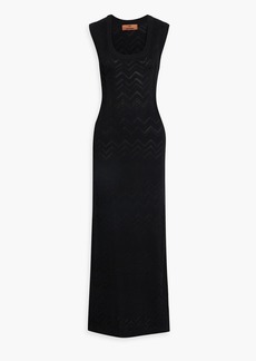 Missoni - Crochet-knit wool-blend maxi dress - Black - IT 36