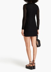 Missoni - Crochet-knit wool-blend mini dress - Black - IT 44