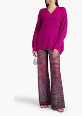 Missoni - Crochet-knit wool-blend sweater - Purple - IT 40