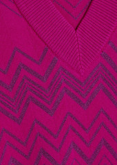 Missoni - Crochet-knit wool-blend sweater - Purple - IT 40