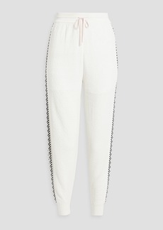 Missoni - Crochet-knit wool-blend track pants - White - IT 38