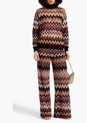 Missoni - Crochet-knit wool-blend turtleneck sweater - Black - IT 38