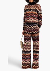 Missoni - Crochet-knit wool-blend wide-leg pants - Black - IT 46