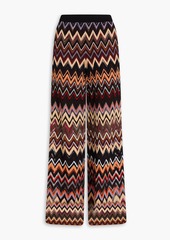 Missoni - Crochet-knit wool-blend wide-leg pants - Black - IT 46