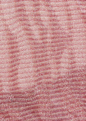 Missoni - Cropped metallic crochet-knit halterneck top - Pink - IT 40