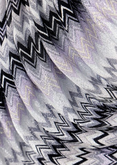 Missoni - Crystal-embellished ruched metallic crochet-knit maxi dress - Metallic - IT 38